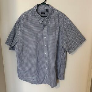 Arrow Men's Navy and White Checkered Shirt